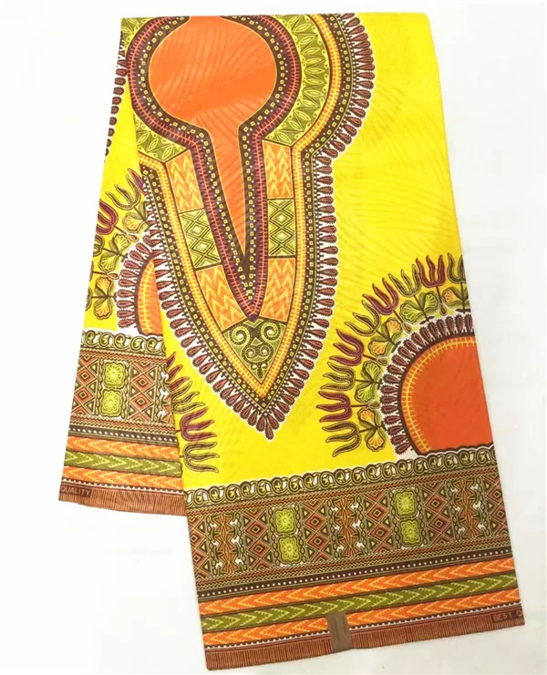 Воск блок ткань африканская ткань для платья воск печать хлопок парча ткань текстиль 6 ярдов Дашики ткань - Цвет: CS550124A12