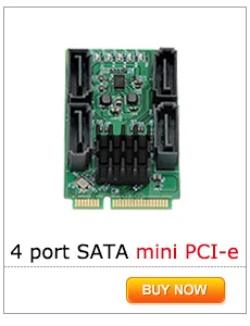 SATA 3 pci e pcie ssd контроллер pcie ssd SATA адаптер 4 PCI express SATA port multiplier карты чип Marvell 88SE9215 низкий профиль