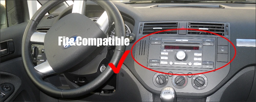 Top Liandlee For Ford For Focus / C-Max 2004~2007 Android Car Radio CD DVD Player GPS Navi Navigation Maps Camera OBD TV Screen BT 7