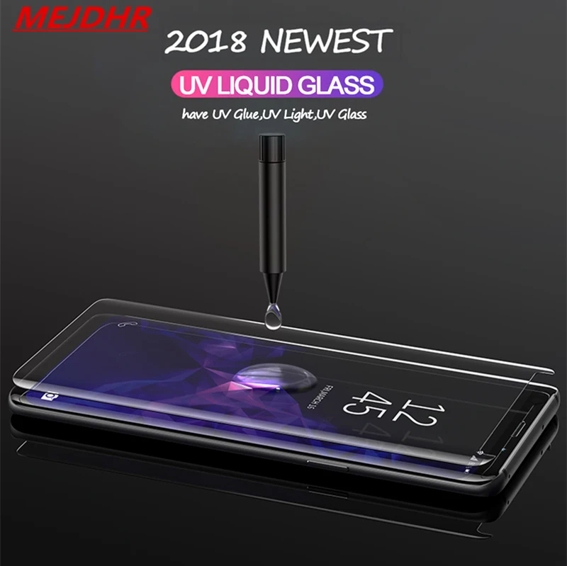 3D UV защитная пленка из закаленного стекла для samsung Galaxy S8 S9 S7 край Экран протектор