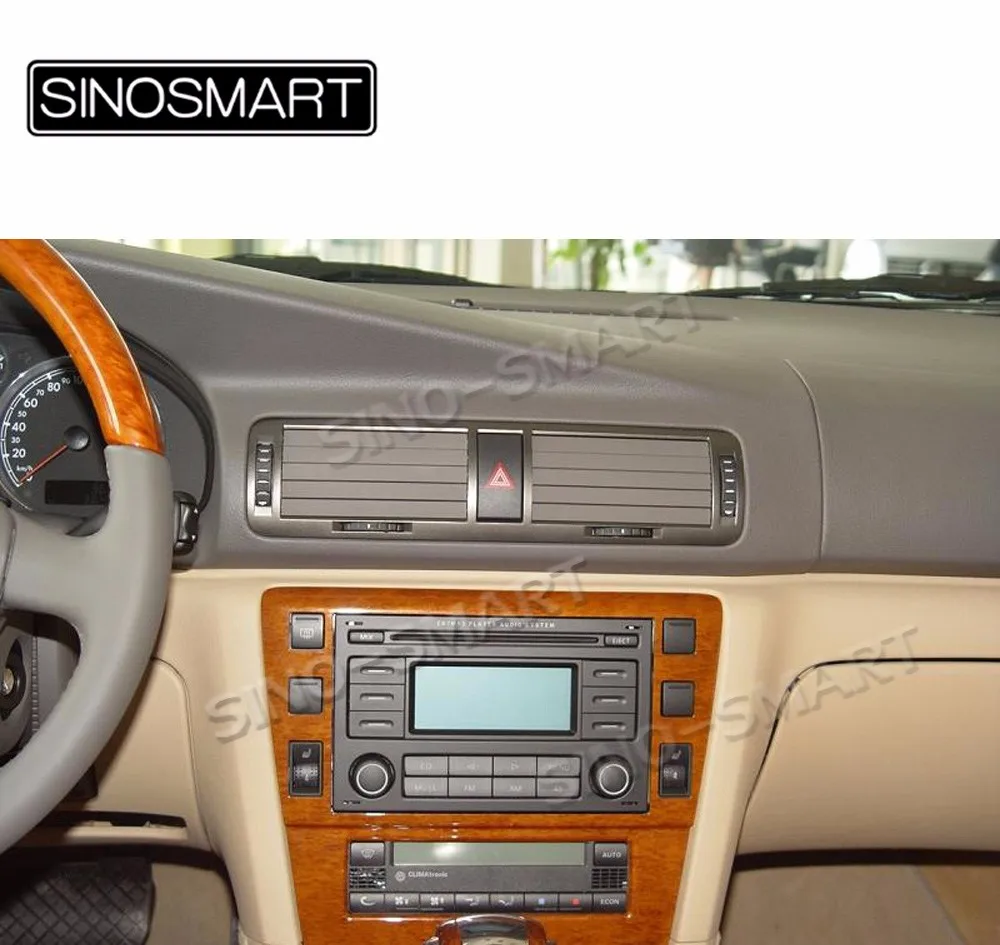 Excellent SINOSMART Android 9.0 4G RAM 8 core CPU Car DVD GPS Player for VW Passat B5/Golf MK4/Polo/Bora/Jetta/Citi Canbus Optional 7