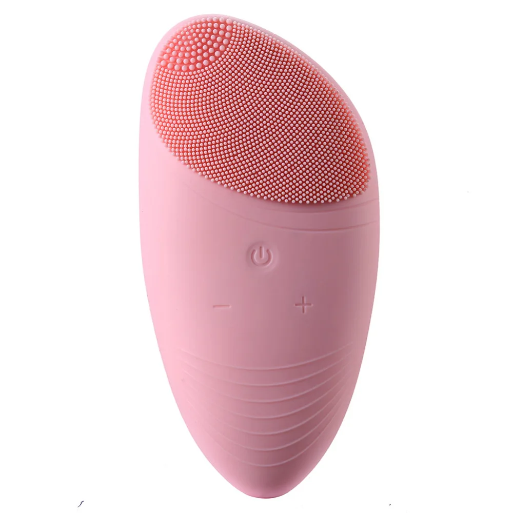 

Rechargeable Electric Facial Cleansing Device Waterproof Silicone Face Cleanser Blackhead Acne Removal Shower Facial Cleaner