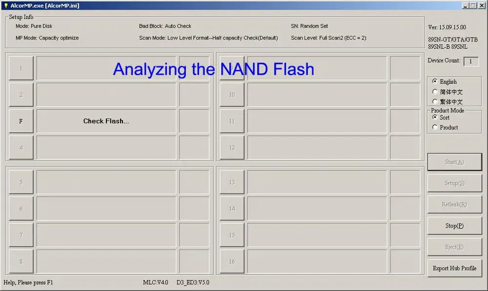 TSOP48 флэш-ластик, поддержка TSOP48-pin, AU6989SNHL-GT UFD контроллер, NAND Flash Сортировка/Стирание/сжигание, Pendrive тестер