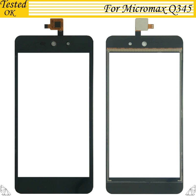 

Tested For Micromax Canvas Selfie Lens Q345 Touch screen Digitizer Front Glass Sensor Panel Lens For Micromax Q 345 Touchscreen