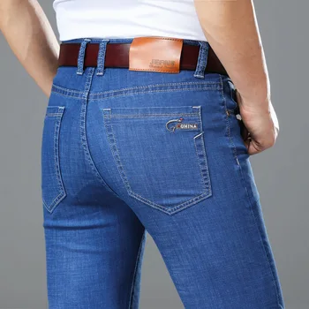 

2019 New Summer Spring Jeans Men High Quality Brand Denim Trousers Soft Mens Pants Man Fashion Big Size 42 44 46