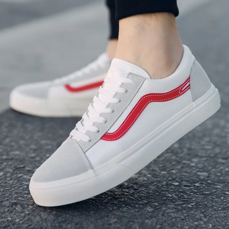 2019 Canvas Shoe Male Trend Joker Student Shoes Male Leisure Time Ventilation Low Help Black Male Skate Shoes Zapatos De Hombre