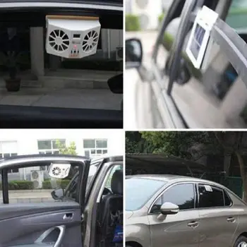 

Solar Powered Car Window Air Vent Ventilator Mini Air Conditioner Cool Fan NEW