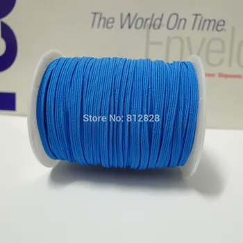 

50 Meters 1/8" 3mm #8 Electric Blue/Vivid Blue Skinny Elastic Bands