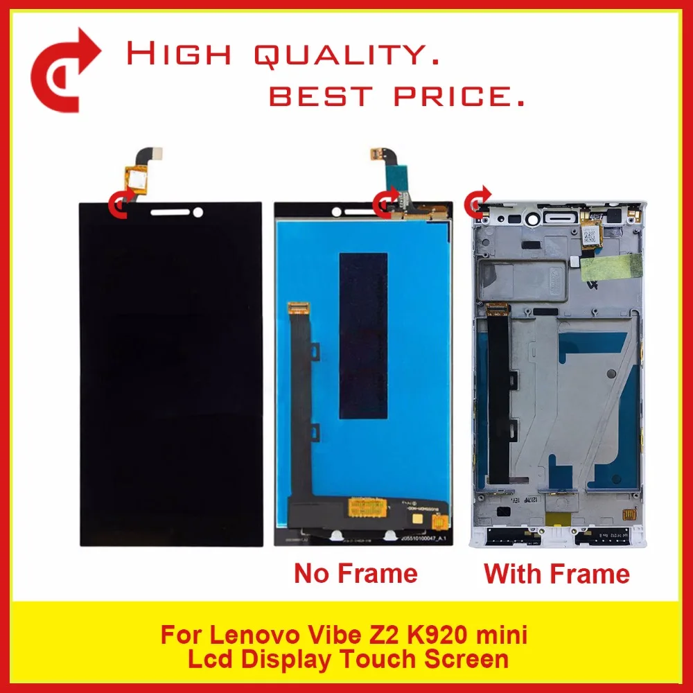 

10Pcs/lot High Quality 5.5" For Lenovo Vibe Z2 K920 Mini LCD Display With Touch Screen Digitizer Sensor Panel Assembly