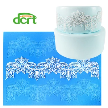 

Flower Pattern Silicone Lace Mat Fondant Mold for Cake Decorating Pastry Tools Baking Mat Pad Sheet Tool