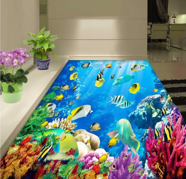 free shipping 3d underwater world coral sea floor wallpaper restaurant cafe living room non slip - Underwater World Restaurant free shipping 3d underwater world coral sea floor wallpaper restaurant cafe living room non slip - Underwater World Restaurant