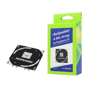 

for ReSpeaker 4-Mic Array for Raspberry Pi 4 Microphones Array for AI Voice Quad-microphone Expansion Board