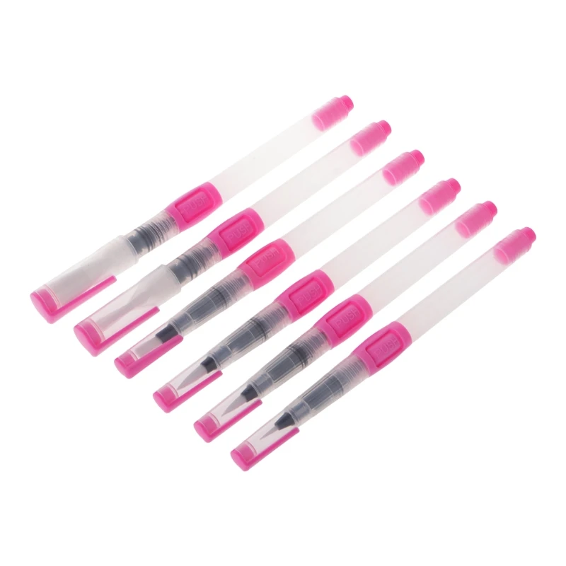 

6pcs Brush Pen Pilot Ink Calligraphy Pen Painting Tools Brushes for Watercolors Stationery Pink