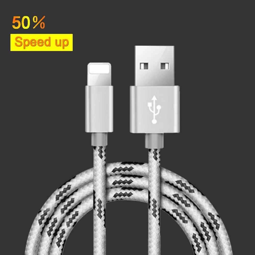 

USB Charge Data Cable for Apple IPhone X 7 6 8 6S 5 5S Plus XS MAX XR for IPad Mini 8 Pin Fast Charging Sync Wire Cables 1M Line