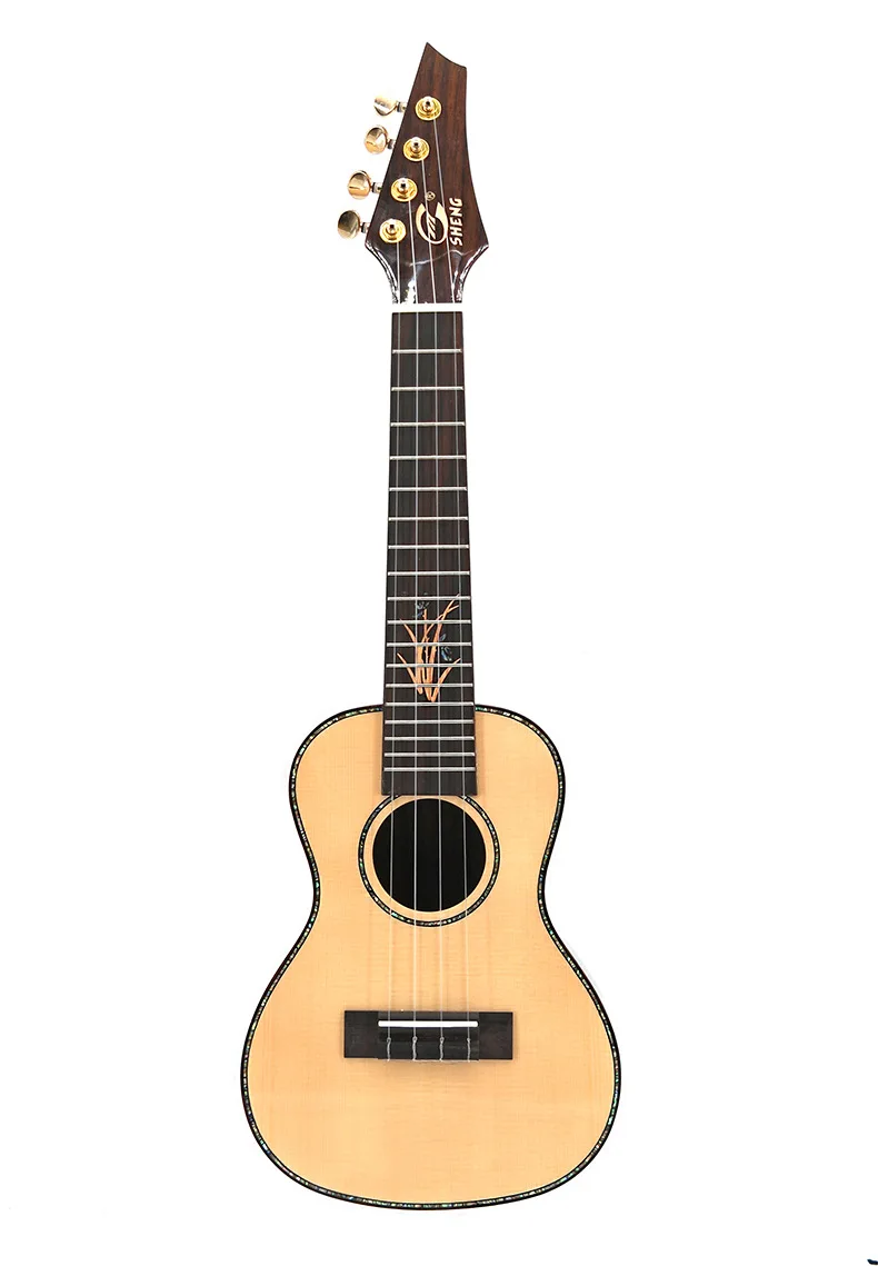 

2019 New Arrival 23 inch 26 inch Ukulele Spruce Wood Single Board Hawaii Mini Guitar With Bag/Tuner/Strings