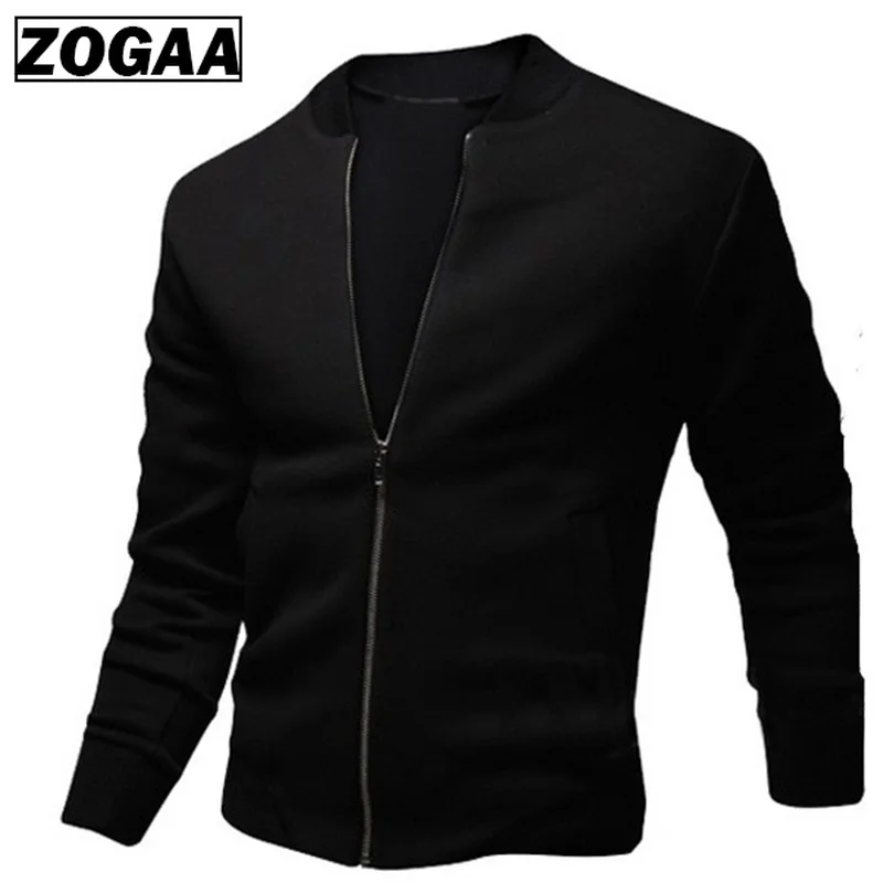 

ZOGAA 2019 Mens Coats Spring Plus Size Jackets Men's Zipper Jacket Casual Streetwear Slim Fit Coat Men Clothing 3 Colors