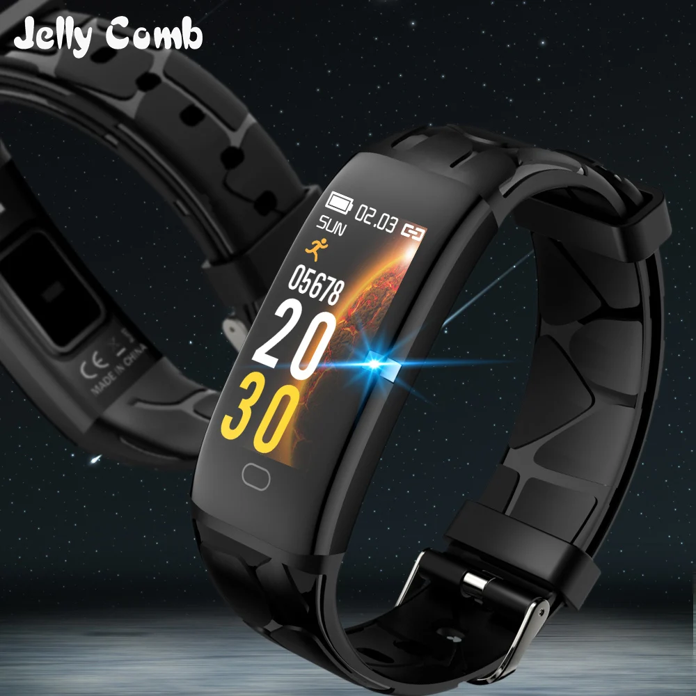 Jelly Comb спортивные Смарт-часы для женщин и мужчин FitnessTracker Smartwatch для Android IOS монитор сердечного ритма Электроника Smartband