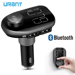 URANT Dual USB Автомобильное Зарядное устройство 3.1A 5 В HD Дисплей Bluetooth fm-передатчики громкой связи вызов автомобиля Наборы MP3 плеер с TF отделения