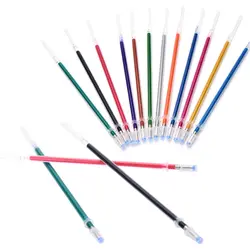 12 шт. цвет полный сверкающих пополнения Flash гелевая ручка повторная заливка для детского рисования канцелярские принадлежности