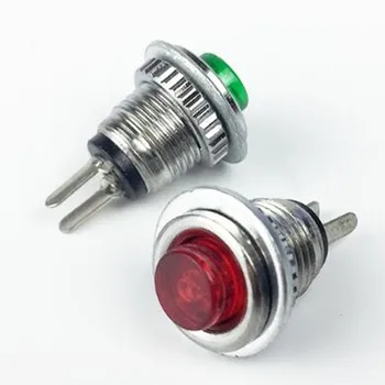 

5Pcs Metal Pushbutton Switch Micro 8mm Reset Pushbutton Power Doorbell Speaker Button Round 1A / 125V