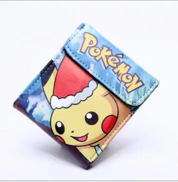 Карманный Кошелек с покемонами для мальчиков и девочек-подростков Kawaii Pikachu Poke Ball Wallet Naruto, Студенческая сумка-держатель для карт, кошелек 12 - Цвет: Светло-желтый