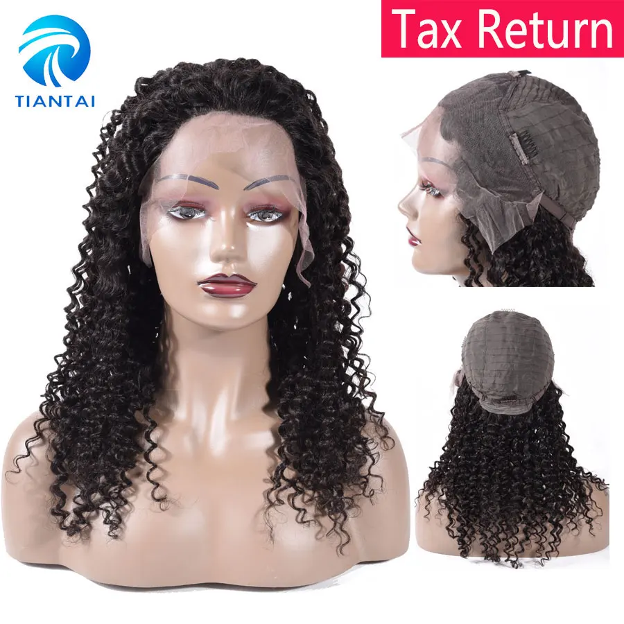 kinky curly wig Brazilian 13*4 Lace Front human hair wigs Pre Plucked Hairline Bleached Knots Remy Jerry wave Woman Lace Wigs