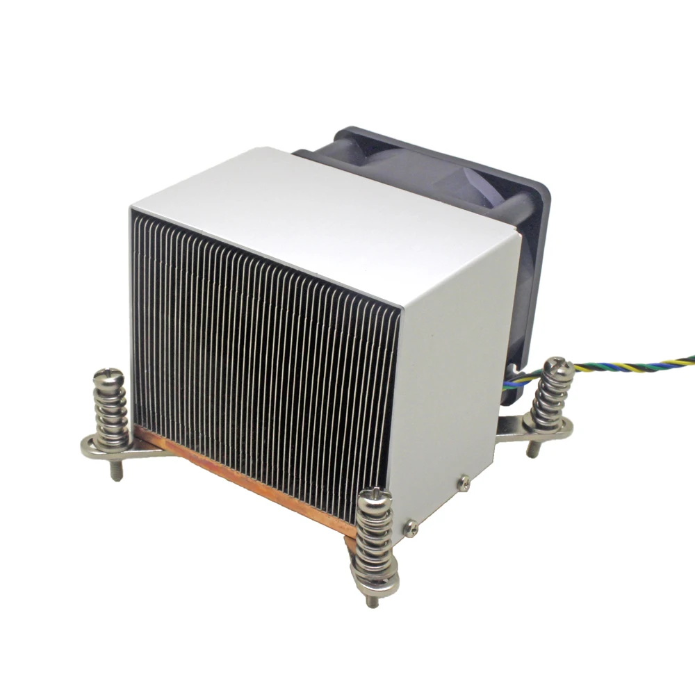 2U серверный процессор кулер медная основа+ алюминиевый ребристый радиатор охлаждающий вентилятор для Intel 1150 1151 1155 1156 i3 i5 i7 активное охлаждение