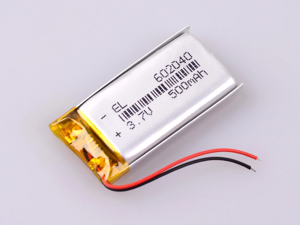 602040 500mAh 3,7 v Li Ion Po литий-полимерные батареи для диктофона гиромиашку Автомобильный видеорегистратор зеркало gps навигация