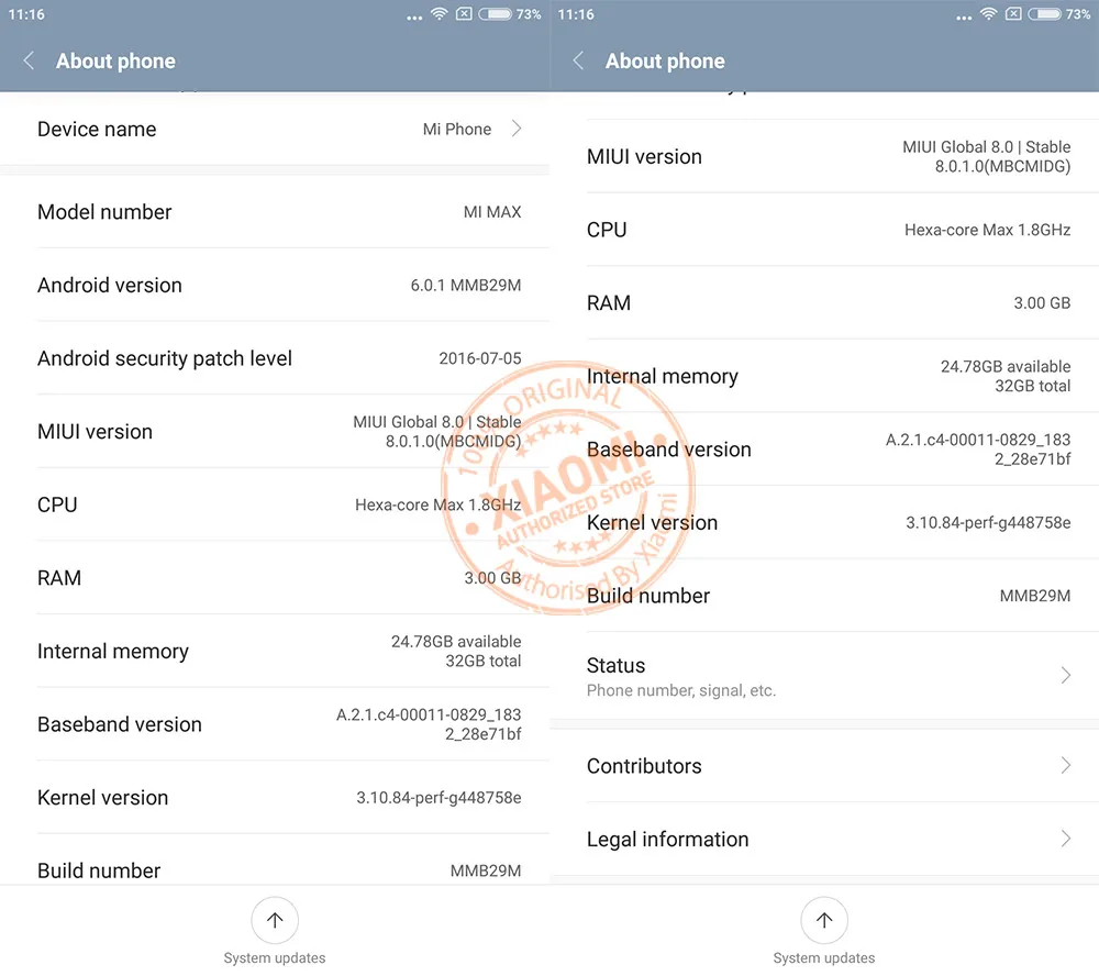 XIAOMI MAX Official Global Version miui8 detail 3