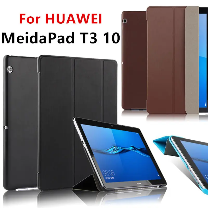 Чехол для HUAWEI MediaPad T3 10 Обложка чехол 0 9 6 дюйма искусственная кожа планшетов Honor Play