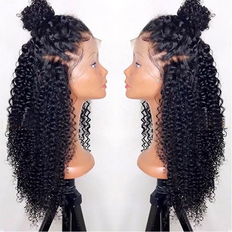 

Kinky Curly Lace Front Wigs 100% Human Hair Wigs For Women Black 150 Density Brazilian Lace Wigs 13x6 Kinky Wig Pre Plucked Remy