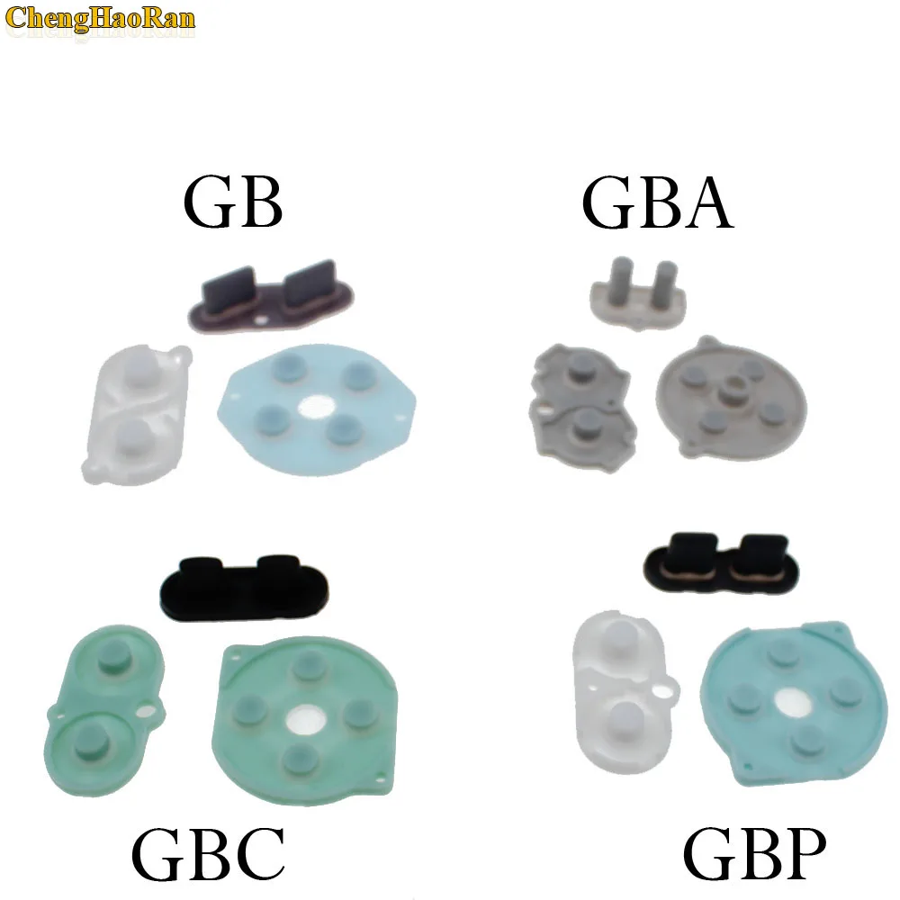 

1set Rubber Conductive Buttons A B D pad for GameBoy Classic GB GBA GBC GBP GBA SP Silicone Start Select Keypad Repair parts