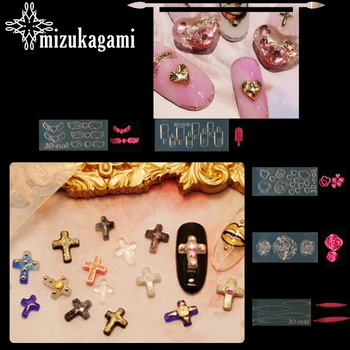 

1pcs UV Resin Jewelry Liquid Silicone Mold Wings Flowers Heart Resin Mold For DIY Making Jewelry 3D Nail Art Molds