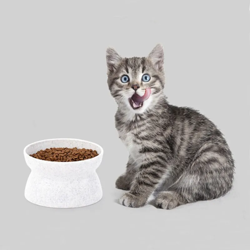 Креативные Нескользящие миски для кошек с приподнятой подставкой, миска для еды и воды для домашних животных, идеально подходит для кошек и маленьких собак
