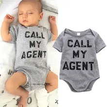 Newborn Toddler Baby Girls Boy Cotton Bodysuits Short Sleeve Jumpsuit Bodysuit Clothes Outfits New