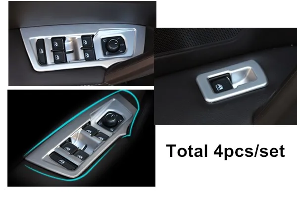 Накладки для автомобиля для volkswagen tiguan автостайлинг - Цвет: 4pcs set