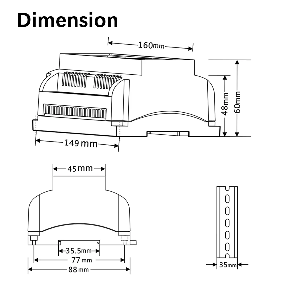 Din-рейка монтируется постоянное напряжение 12 каналов CV DMX512 декодер; DC5-24V вход; 5A* 12CH выход с дисплеем для Настройка адреса DMX