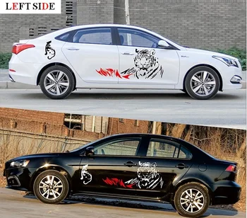 

LEFT SIDE Car Stickers DIY Car Styling Decoration Stickers Car Door Cover Protective Sticker Waterproof Protective Film