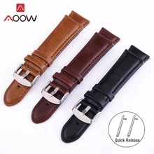 Ремешок для часов Crazy Horse из натуральной кожи 18 мм 20 мм 22 мм 24 мм для samsung Galaxy Watch 42 мм 46 мм быстросъемный браслет ремешок