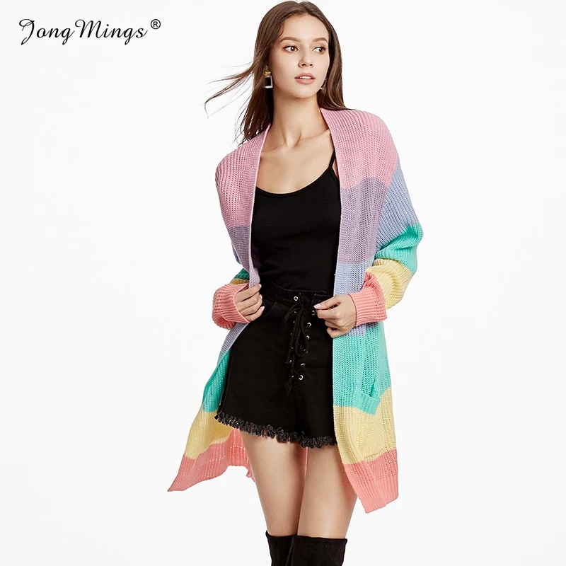 

Women Sweaters Long Knitted Cardigans Autumn Sweater Pocket Long Sleeve Hollow Knitwear Women Coat Sueter Mujer Invierno 2019