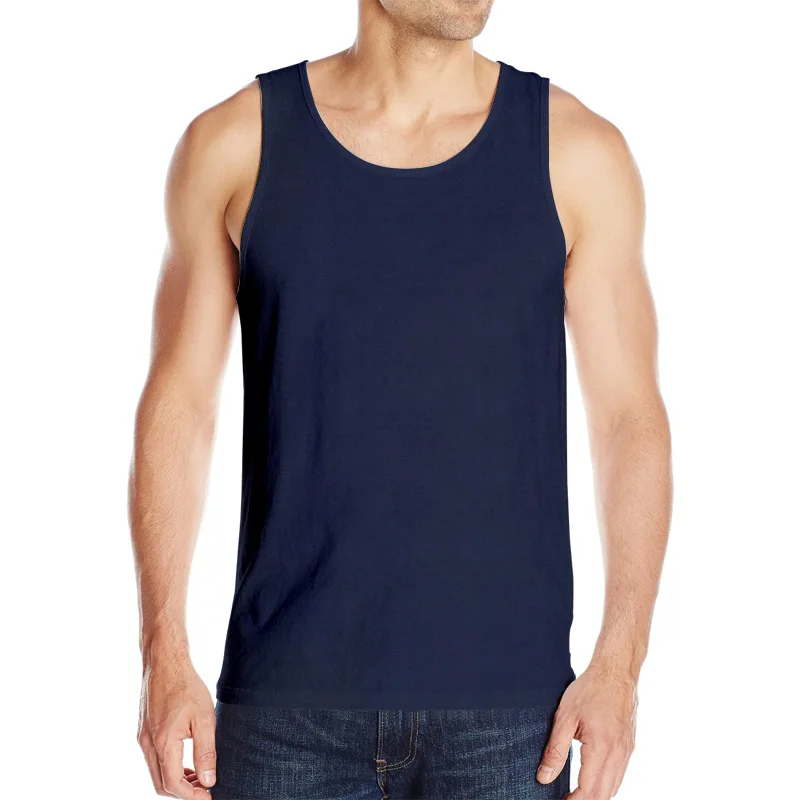 

RFBear Brand Men's Tank Tops Sleeveless Vest 95% Cotton Fitness Clothing O-Neck Summer Undershirt Male Casual Tank