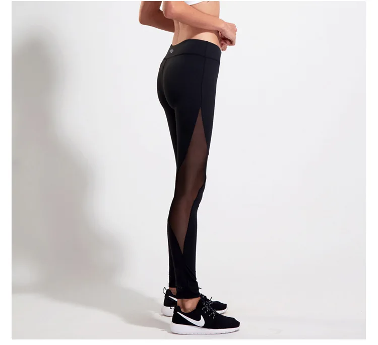 2017 New Aimpact Women Yogo Pants Quick Dry Fitness SweatPants Women Running Pants Girl Gym Pants Mesh Pacthwork Sports leggings (8)