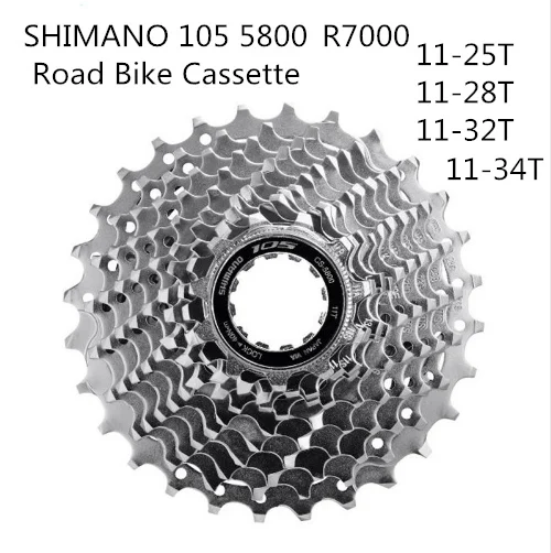 SHIMANO 105 CS 5800 R7000 11S скорость 11 25T 28T 32T Кассета для шоссейного велосипеда кассета