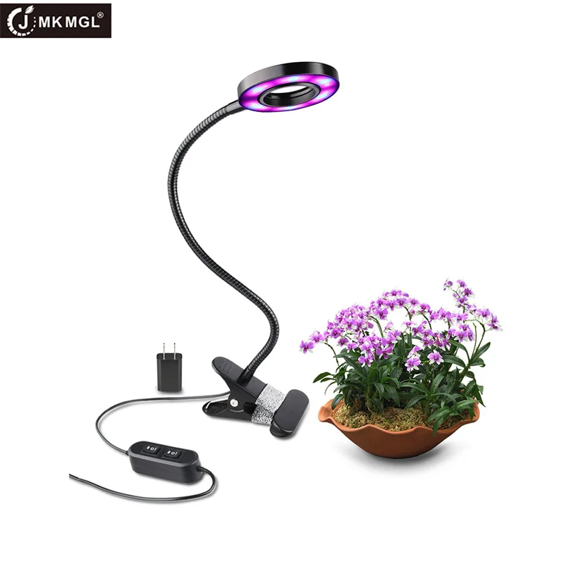 JMKMGL LED Grow Light 10W Adjustable 6 Level Desk Plant ...