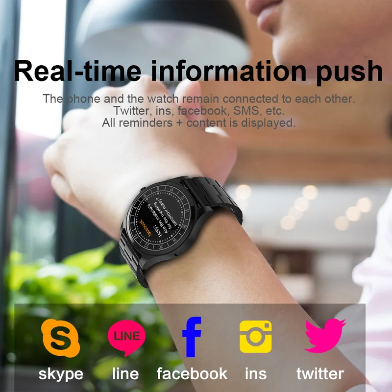 Smart Watch DT19 Android IOS Smartband Heart Rate Fitness Bracelet Sleep Monitor Fitness Tracker Color Screen Round Wristwatch Smart Watch DT19 Android IOS Smartband Heart Rate Fitness Bracelet Sleep Monitor Fitness Tracker Color Screen Round Wristwatch