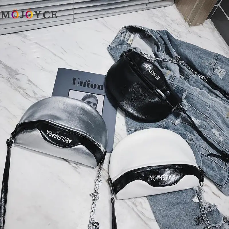 أزياء المرأة بو الجلود سلسلة الخصر حزمة حبال الكتف Crossbody السيدات حزمة مراوح مراهق حقيبة بحزام