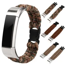Carprie запястье нейлон веревка выживание Часы Браслет Для Fitbit Alta/Fitbit Alta HR td1211 челнока