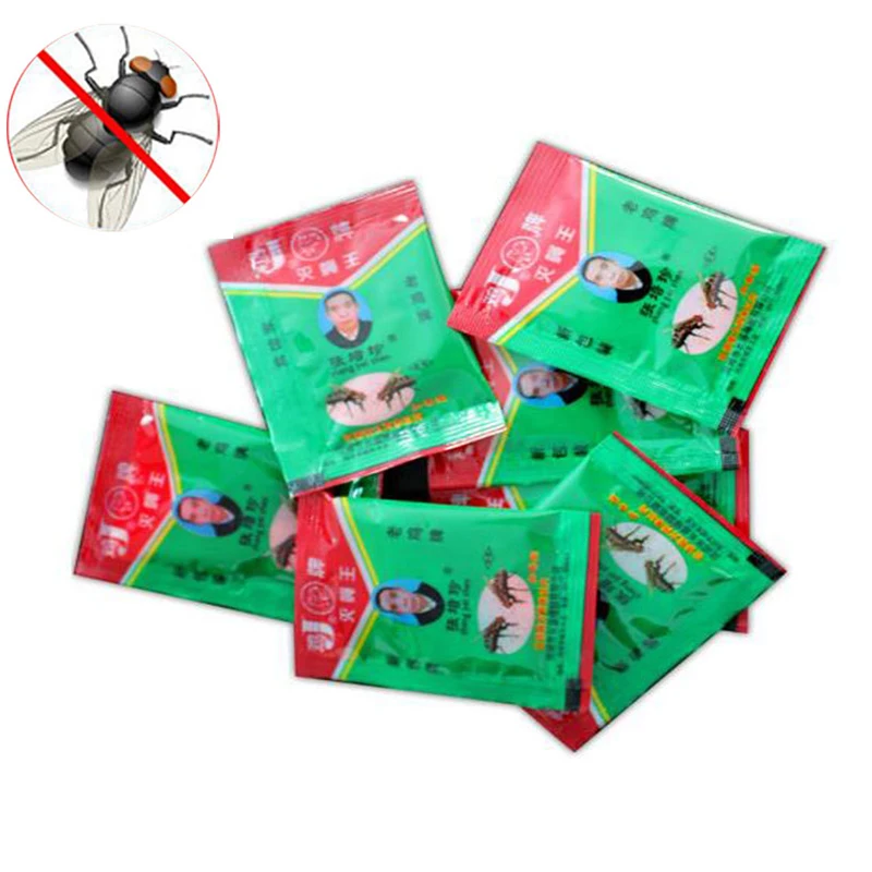 

25Pcs/lot Powerful Effective Powder killer pest reject Control Flies insecticide Flies killer Repeller Trap insecticide 30