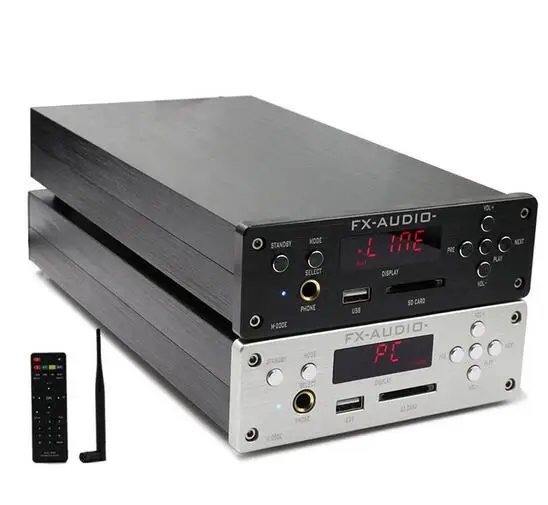 FX-AUDIO M-200E HiFi 2.0 Digital Audio Bluetooth Headphone Amplifier 120W*2 Input USB/SD/RCA/FLAC 24Bit/192KHz AC110-220V OLEDpg