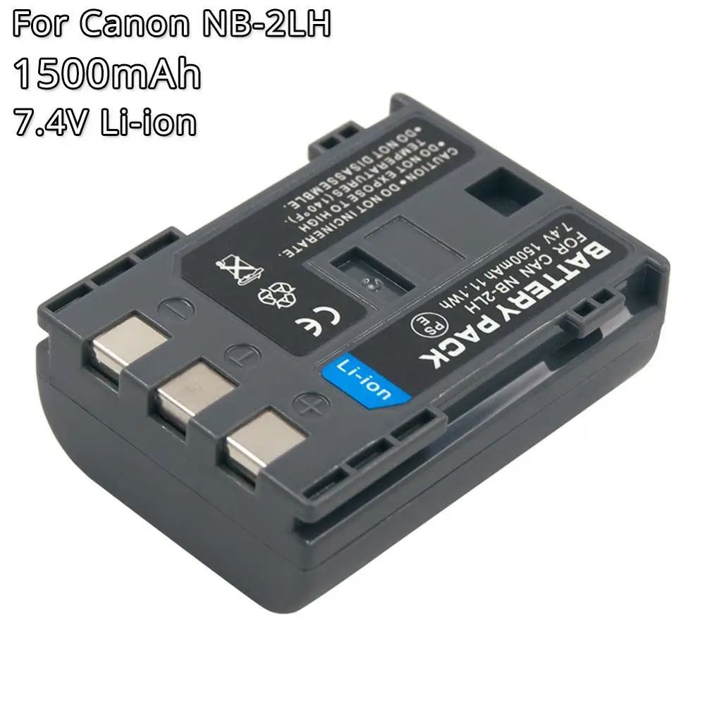 

NB-2L NB2L NB-2LH NB2LH 7.4V 1.5Ah Li-ion Rechargeable Camera Battery for Canon Camera Powershot g9 s70 EOS 350D 400D Rebel xti